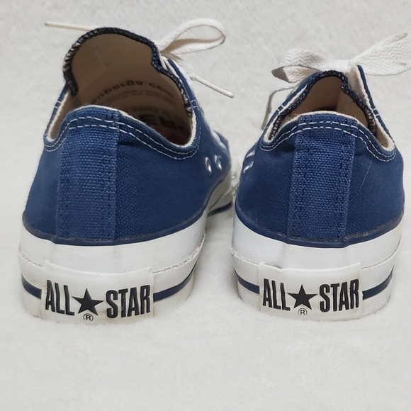𝅺VINTAGE 80s Converse Chuck Taylor All-star Blue USA Made Low Top Sneakers 7-7.5 - Picture 8 of 13